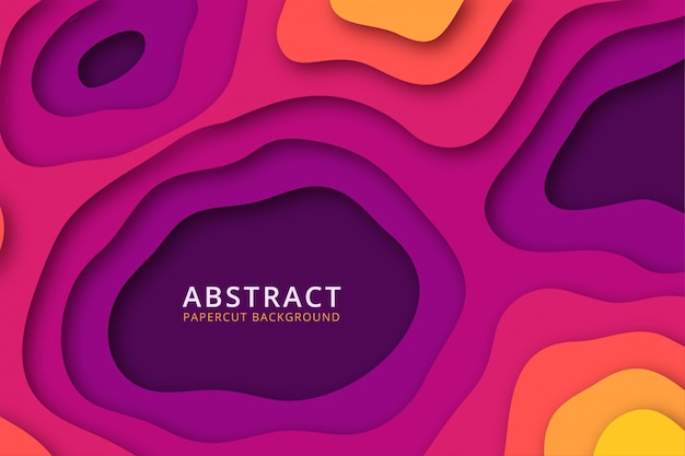 Vector abstract colorful papercut background  .   texture design in vibrant color