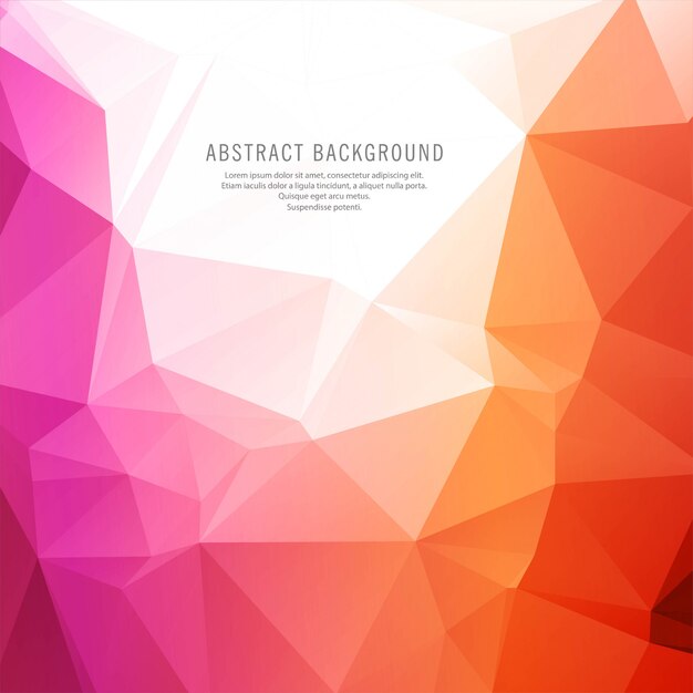 Abstract colorful polygon background illustration