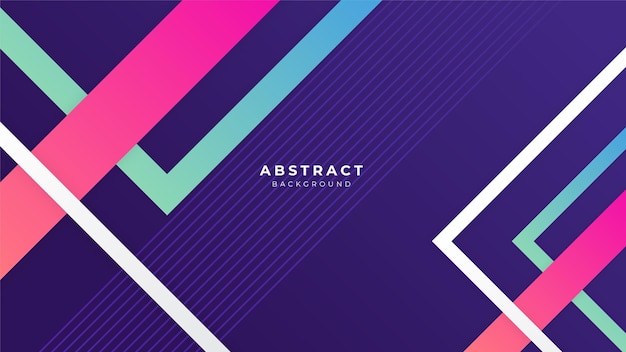 Abstract colorful purple pink shapes presentation background gradient dynamic lines background modern mosaic pattern colorful geometric design background