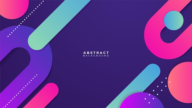 Abstract colorful purple pink shapes presentation background