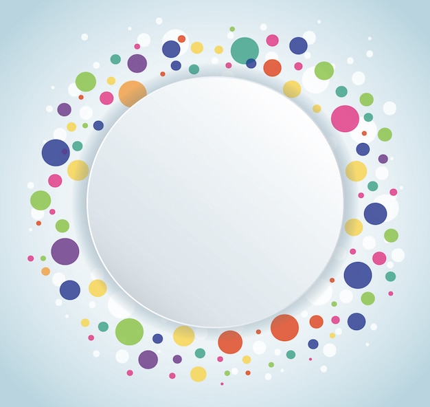 Abstract colorful round circle background 