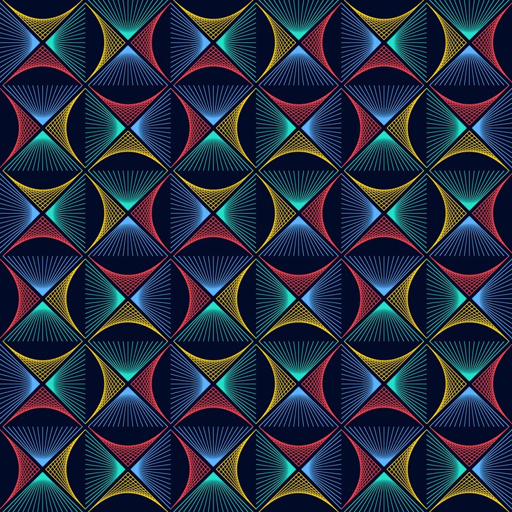 Vector abstract colorful seamless pattern