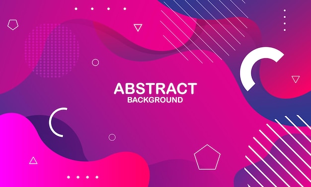 Abstract colorful shapes background Vector illustration