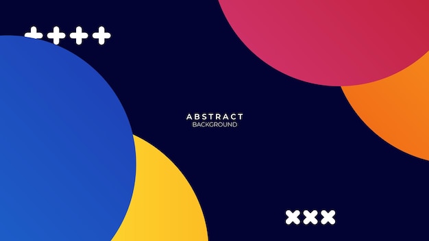 Vector abstract colorful shapes background