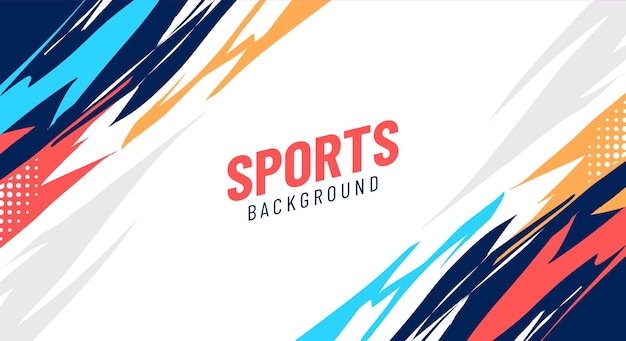 Vector abstract colorful sports background