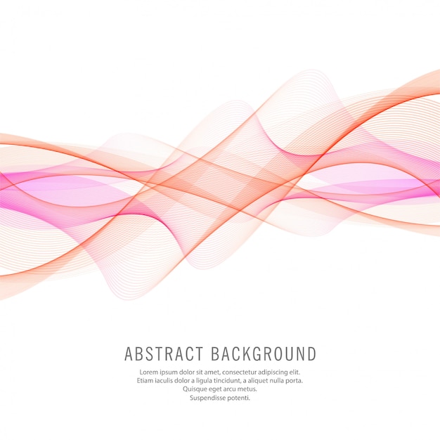 Abstract colorful stylish business wave background