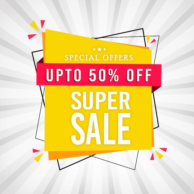 abstract colorful super sale background