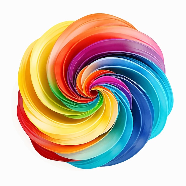 Astratto colorato vortice sfondo arte cerchio a spirale design luminoso arcobaleno sfondo rosso rotondo