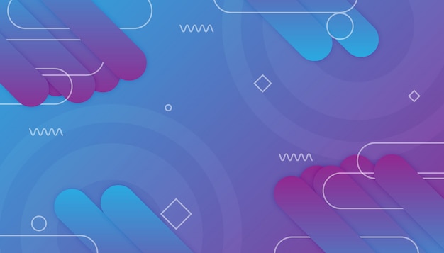 Vector abstract colorful trendy gradient geometric background