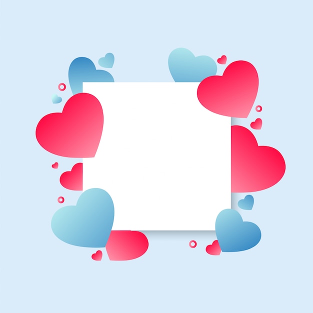 Vector abstract colorful valentine's day