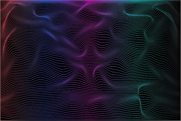 abstract colorful vector background line wave for design brochure website