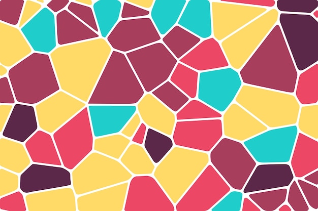 Vector abstract colorful voronoi diagram pattern blocks background