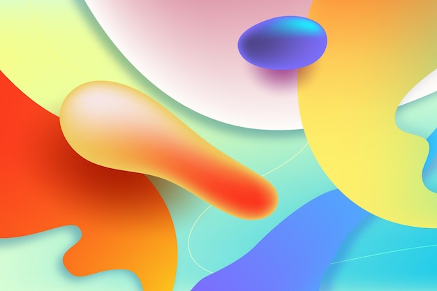 Abstract colorful wallpaper with shapes