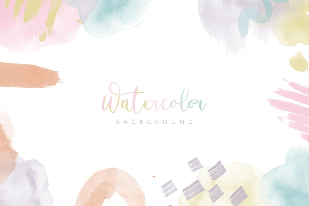 Abstract colorful watercolor background