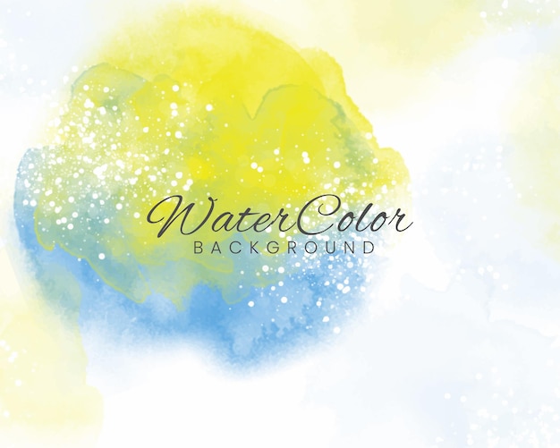 Abstract colorful watercolor for background