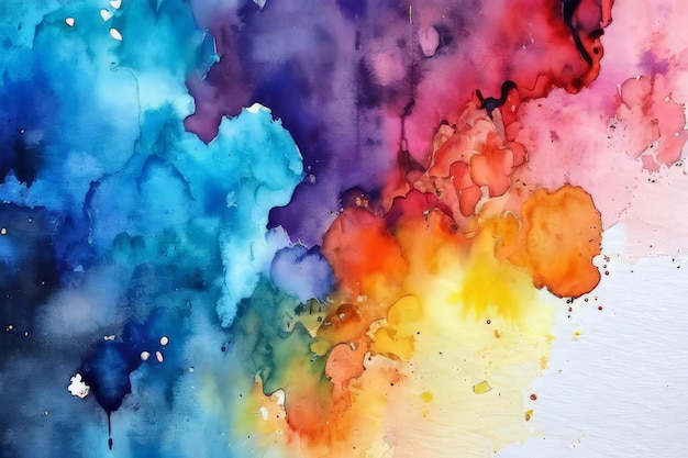Vector abstract colorful watercolor background