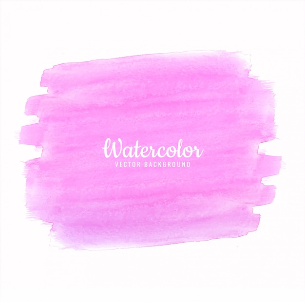 Abstract colorful watercolor hand draw stroke design