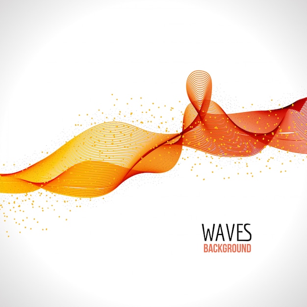 Vector abstract colorful wave background template