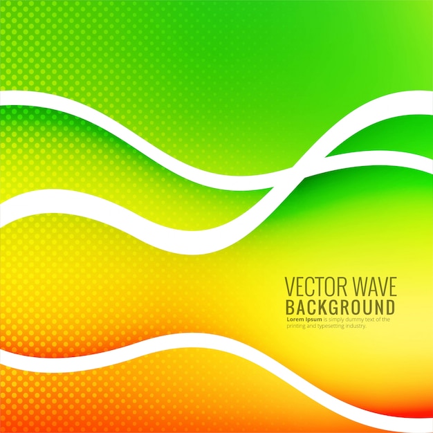 Vector abstract colorful wave background vector