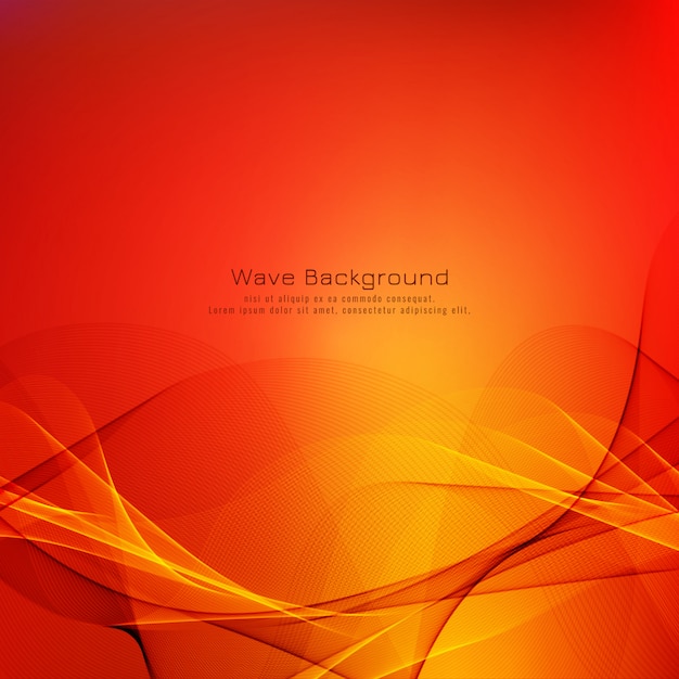 Vector abstract colorful wave bright background