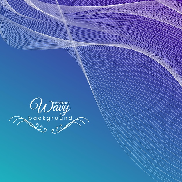 Vector abstract colorful wavy background