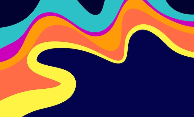 Abstract colorful wavy style background. Design for banner.