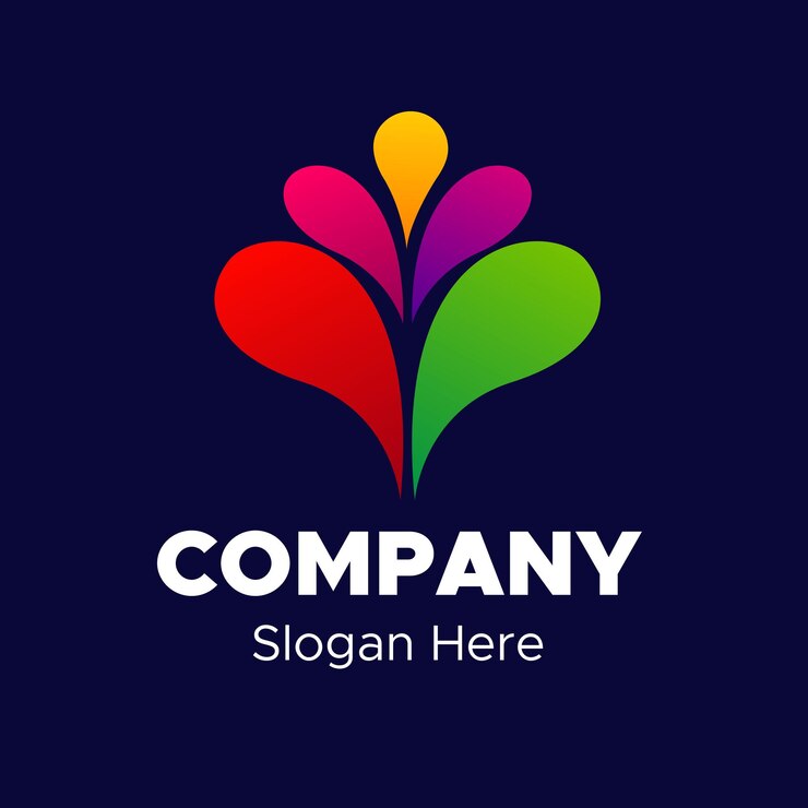 Vector abstract colorfull water splash logo vector design
