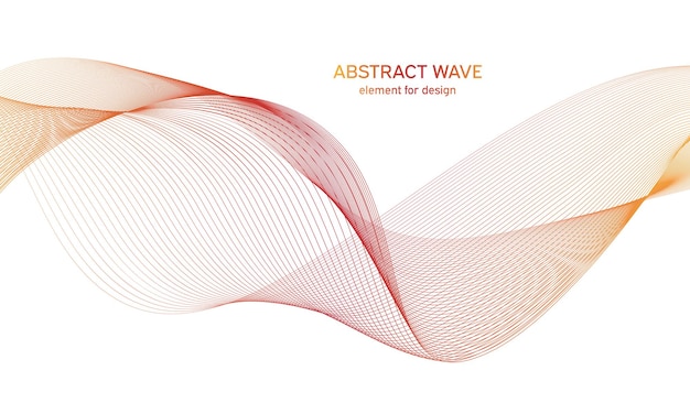 Abstract colorfull wave element for design