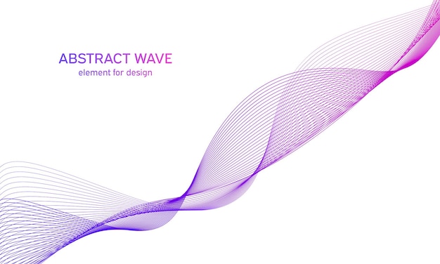 Abstract colorfull wave element  