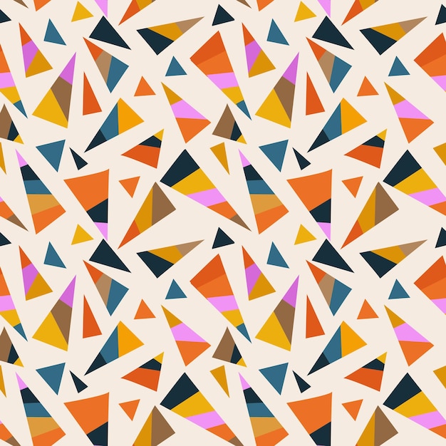 Abstract colorfultriangle pattern art background