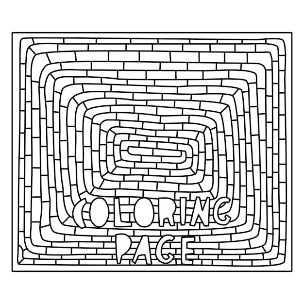 Abstract coloring page