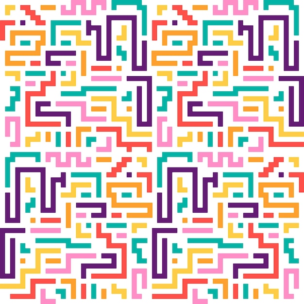 Abstract colour line shape pattern 014