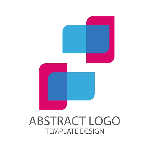 abstract colourful logo template design vector