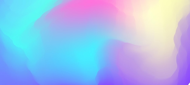 Abstract colourful pastel colours gradient blurred background with holographic design