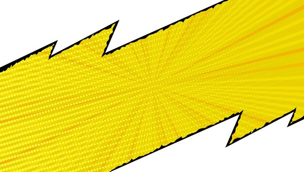 Abstract comic background with yellow lines