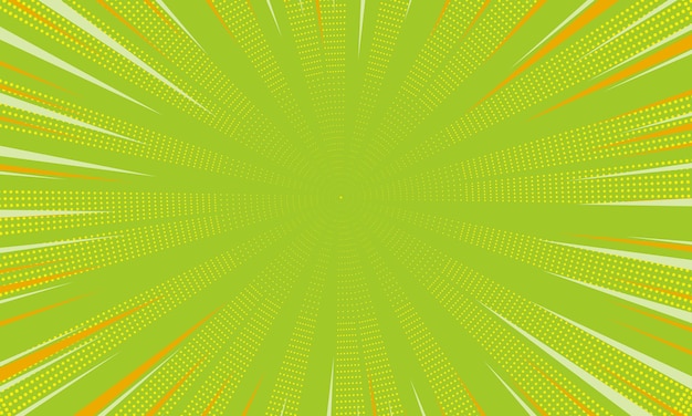 Abstract comic yellow background with rays