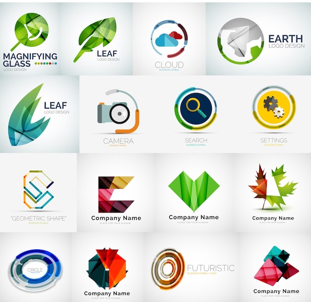 Abstract company logo collection