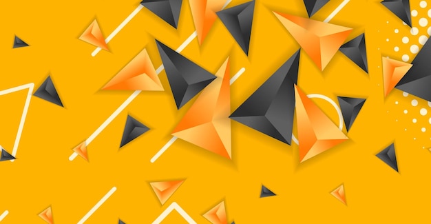 Vector abstract composition background of triangle