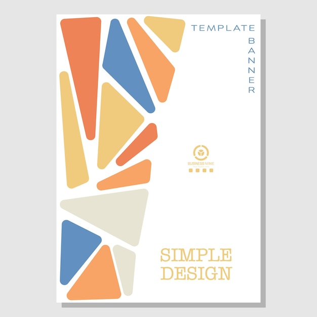 Vettore composizione astratta di forme geometriche layout e idee per frontespizi copertine libri opuscoli volantini manifesti opuscoli modello per idee di interni e decorazioni stile semplice