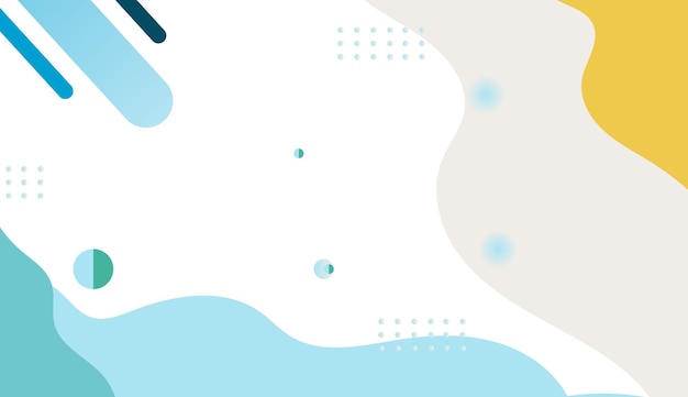 Abstract Composition of Soft Shapes and Colors