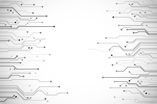 Abstract computer technology circuit board illustration