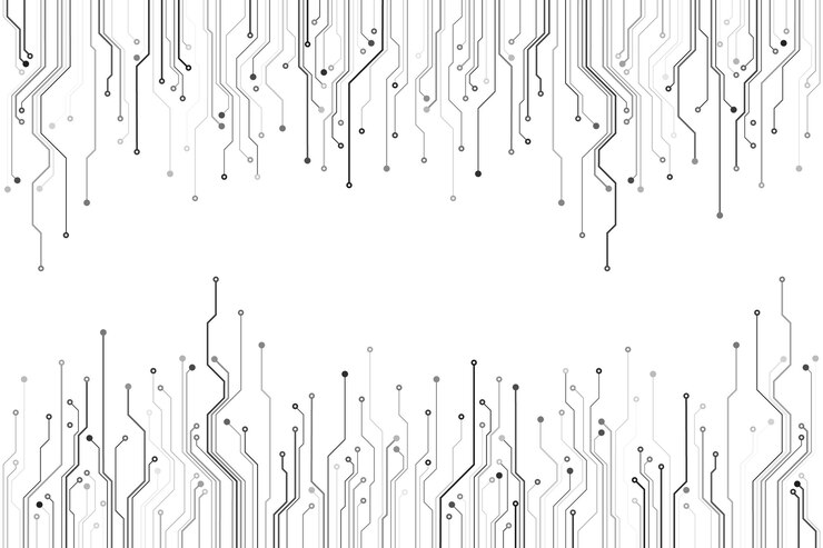 Vector abstract computer technology circuit board illustration