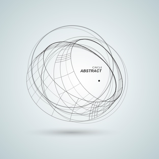 Abstract connect circle design background