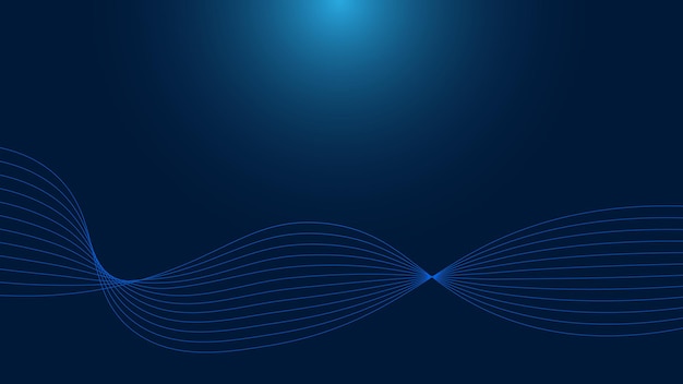 Abstract connecting lines and dots on dark blue background Technology network futuristic connection