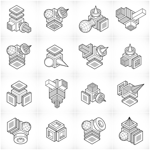 Abstract construction isometric designs, vector set.