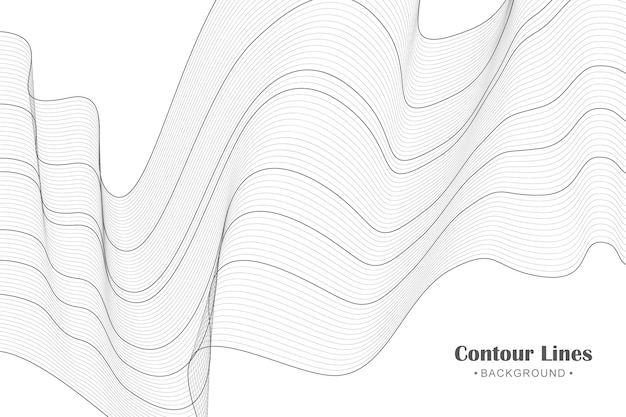 Abstract contour line background illustration