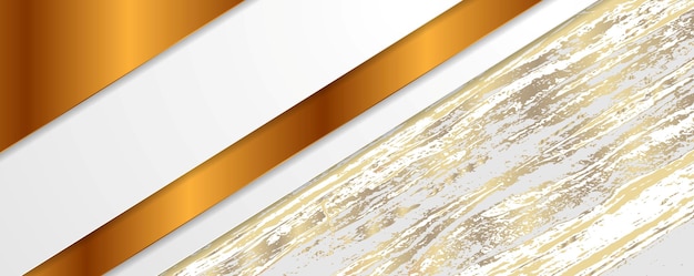 Abstract corporate banner with golden marble texture