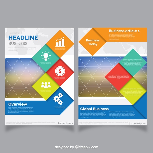 Vector abstract corporate brochure abstract