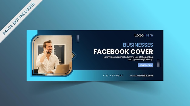 Abstract corporate business digital agency for social media cover and banner template