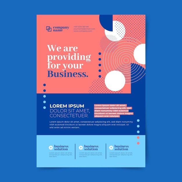 Vector abstract corporate business flyers